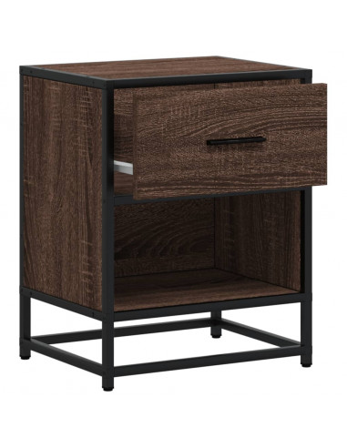 Comodini Rovere Marrone 2 pz 40x31x50 cm in Truciolato