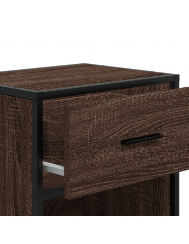 Comodini Rovere Marrone 2 pz 40x31x50 cm in Truciolato