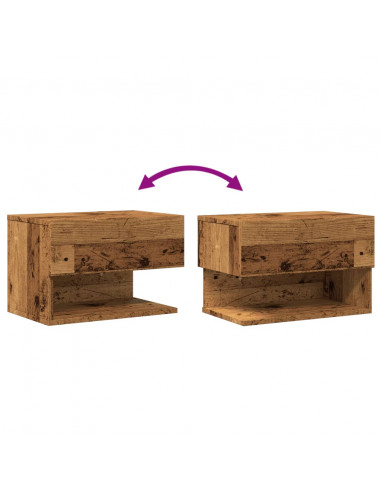 Comodino da Parete Legno Antico