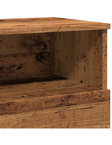 Comodino Legno Antico 50x32x60 cm in Legno Multistrato