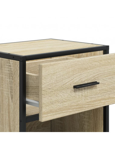 Comodino Rovere Sonoma 40x31x50 cm in Truciolato