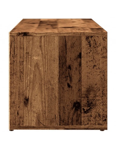 Panchina con Scarpiera Legno Antico 105x35x35 cm in Truciolato