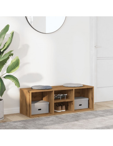 Scarpiera Rovere Artigianale 105x35x35 cm in Legno Multistrato