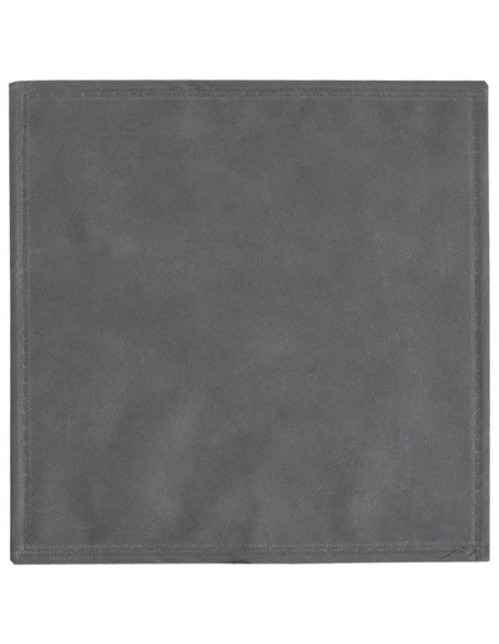 Scatole Portaoggetti 10pz Grigio 32x32x32cm Tessuto non Tessuto