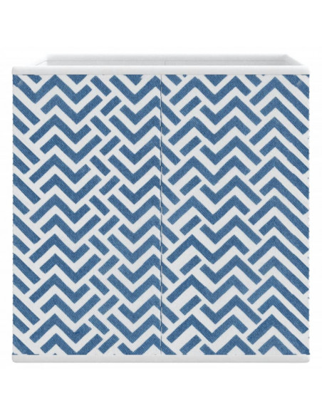 Scatole Portaoggetti 4 pz Blu 32x32x32 cm Tessuto non Tessuto