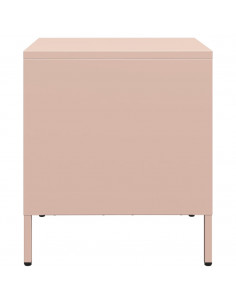 Comodini 2 pz Rosa 35x39x43,5 cm in Acciaio 2