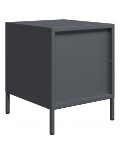Comodino Antracite 35x39x43,5 cm in Acciaio 2
