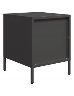 Comodino Nero 35x39x43,5 cm in Acciaio 2