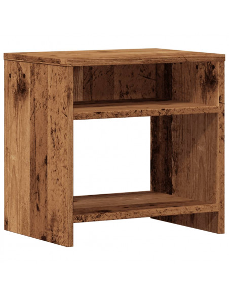 Comodini Legno Antico 2 pz 40x30x40 cm in Legno Multistrato