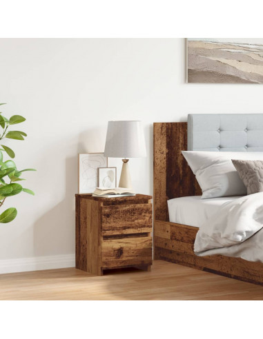 Comodino Legno Antico 30x30x40 cm in Legno Multistrato