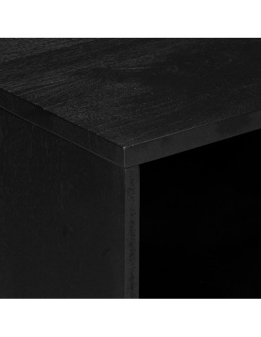 Comodino Nero 50x33x62 cm in Legno Multistrato