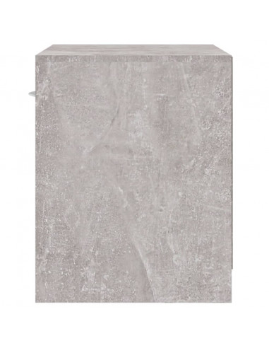 Comodini 2 pz con Cassetto Grigio Cemento