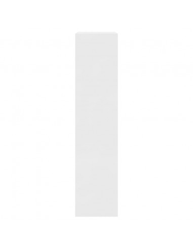 Scarpiera Bianco Lucido 63x24x103 cm in Legno Multistrato