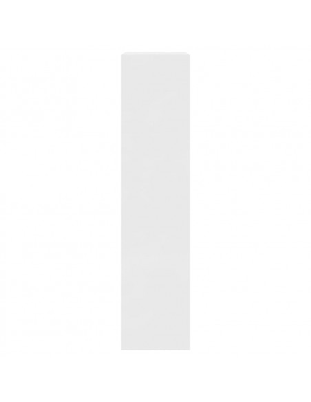 Scarpiera Bianco Lucido 63x24x103 cm in Legno Multistrato