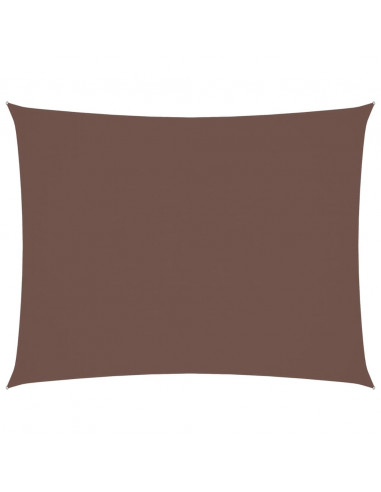 Parasole a Vela Oxford Rettangolare 4x5 m Marrone