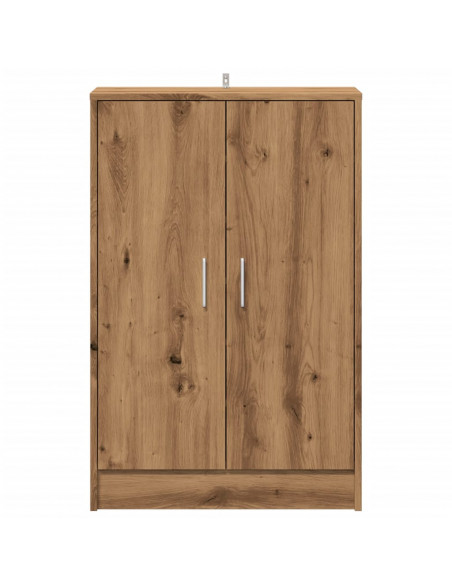 Scarpiera Rovere Artigianale 60x35x92 cm in Legno Multistrato