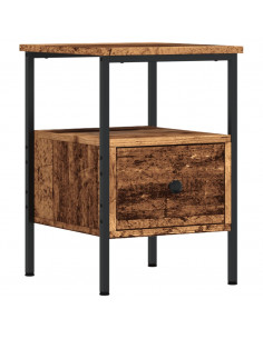 Comodino Legno Antico 34x36x50 cm in Legno Multistrato 2