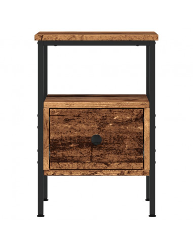 Comodino Legno Antico 34x36x50 cm in Legno Multistrato