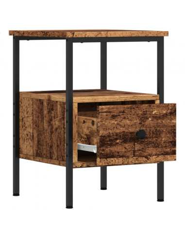 Comodino Legno Antico 34x36x50 cm in Legno Multistrato