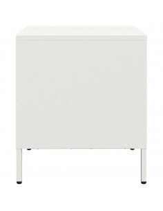 Comodini 2 pz Bianco 35x39x43,5 cm in Acciaio 2