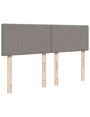 Giroletto a Molle con Materasso Tortora 140x200 cm in Tessuto