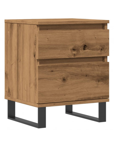 Comodino Rovere Artigianale 40x35x50 cm in Legno Multistrato