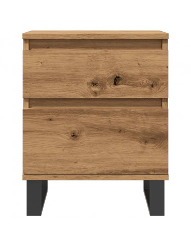 Comodino Rovere Artigianale 40x35x50 cm in Legno Multistrato