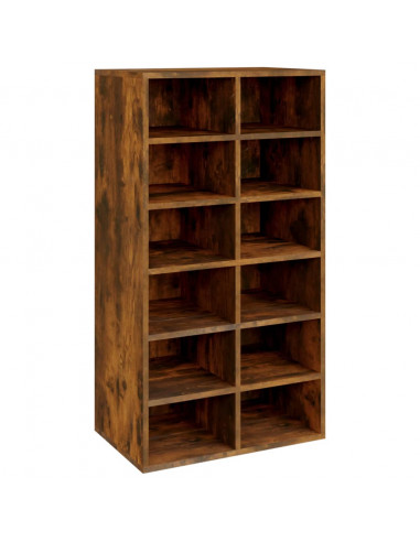 Scarpiera Rovere Fumo 54x34x100,5 cm in Legno Multistrato