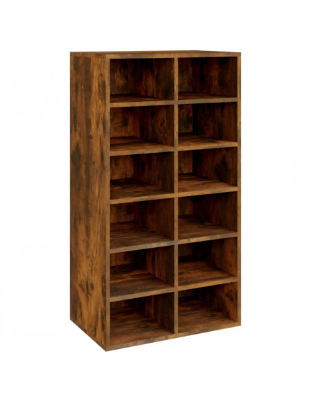 Scarpiera Rovere Fumo 54x34x100,5 cm in Legno Multistrato