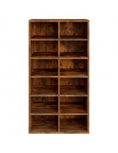 Scarpiera Rovere Fumo 54x34x100,5 cm in Legno Multistrato