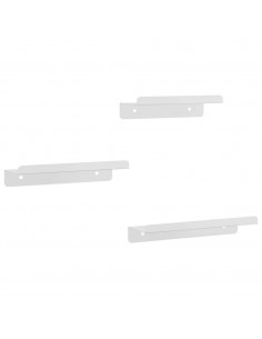 Mensole a Muro 3 pz Argento in Acciaio Inossidabile 2