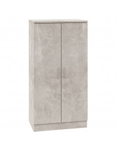 Scarpiera Grigio Cemento 55x35x108 cm in Legno Multistrato 2