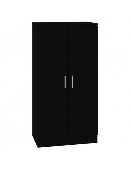 Scarpiera Nera 55x35x108 cm in Legno Multistrato
