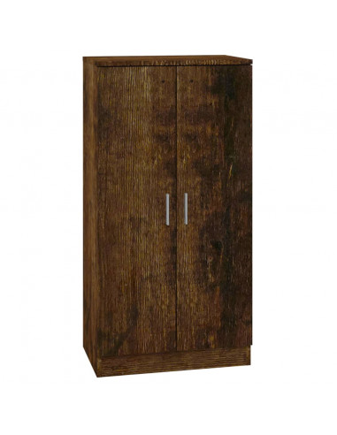 Scarpiera Rovere Fumo 55x35x108 cm in Legno Multistrato