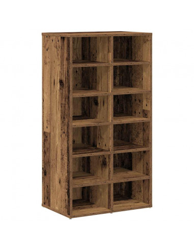 Scarpiera Legno Antico 54x34x100,5 cm in Truciolato