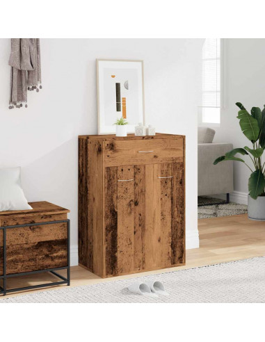 Scarpiera Legno Antico 60x35x84 cm in Legno Multistrato