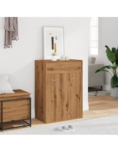 Scarpiera Rovere Artigianale 60x35x84 cm in Legno Multistrato