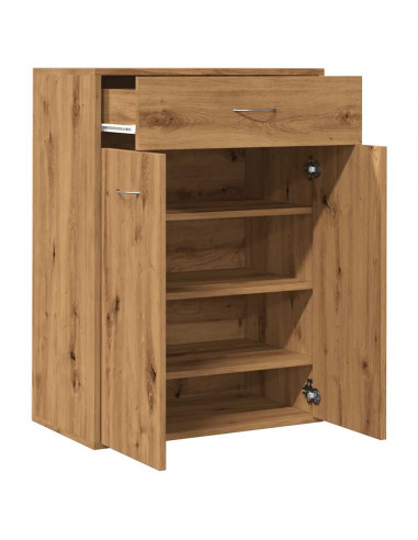 Scarpiera Rovere Artigianale 60x35x84 cm in Legno Multistrato