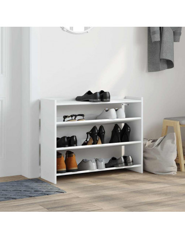 Scarpiera Bianca 80x25x61,5 cm in Truciolato