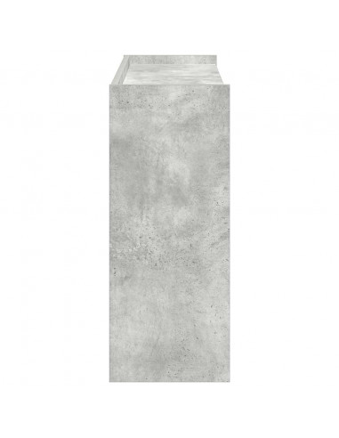 Scarpiera Grigio Cemento 80x25x61,5 cm in Legno Multistrato