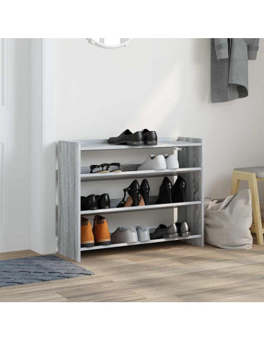 Scarpiera Grigio Sonoma 80x25x61,5 cm in Truciolato