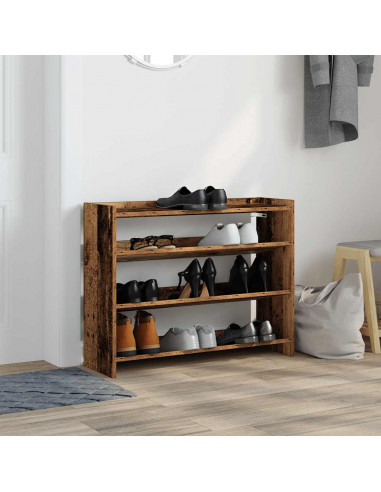 Scarpiera Legno Antico 80x25x61,5 cm in Truciolato