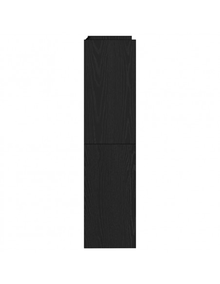 Scarpiera Nera 60x25x100 cm in Truciolato