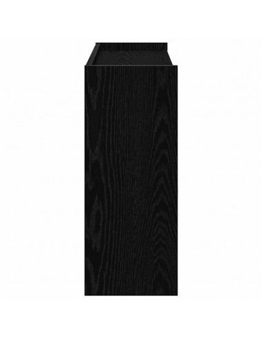 Scarpiera Nera 80x25x61,5 cm in Truciolato