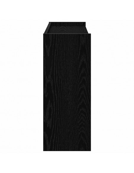 Scarpiera Nera 80x25x61,5 cm in Truciolato