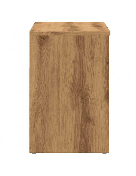 Scarpiera Rovere Artigianale 60x30x45 cm in Legno Multistrato