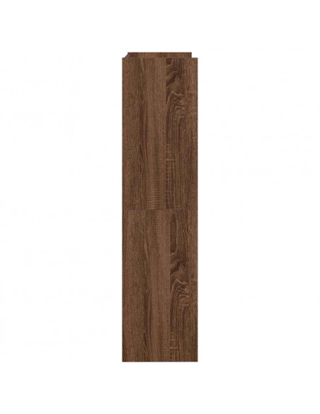 Scarpiera Rovere Marrone 60x25x100 cm in Legno Multistrato