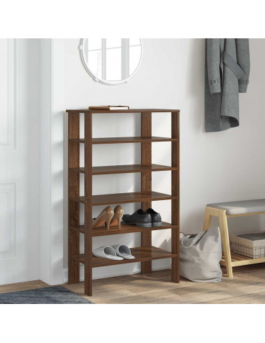 Scarpiera Rovere Marrone 61x32x105 cm in Truciolato