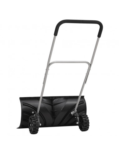 Pala da Neve con Manico Allungabile Nero 66cm Lama Acciaio