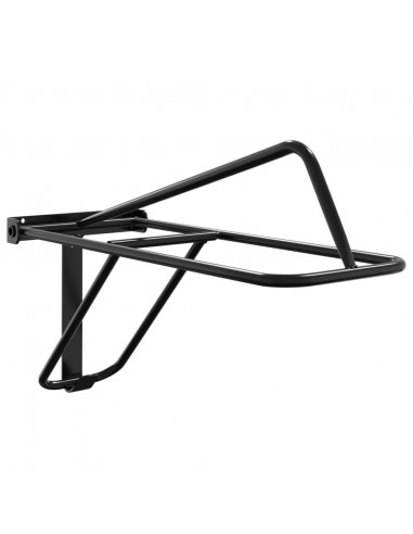 Portasella da Parete Pieghevole Nero in Ferro